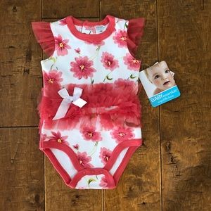 Baby Essentials Floral Onesie with Tutu size 3m